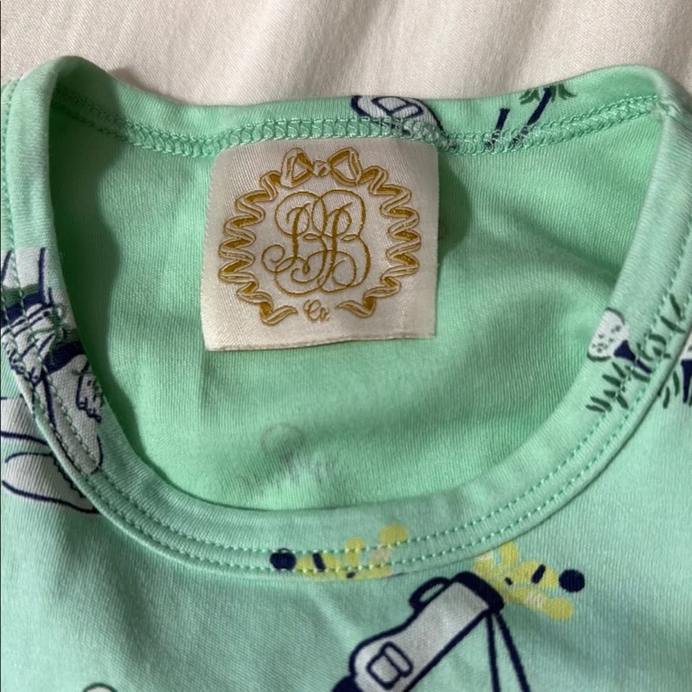 TBBC Mint Green Golf Print Dress size 4 - Picture 2 of 4